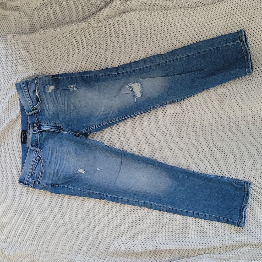 Banana Republic distressed girlfriend jeans